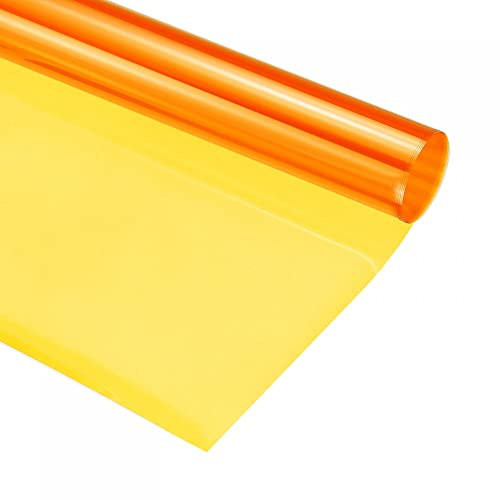 sourcing map Gel Farbfilter Papier Folie für Kamera Fotostudio 40x50cm Orange 85A Paket von 2
