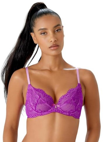 Gossard Superboost Lace Non-Padded Plunge Bra Orchid 32DD