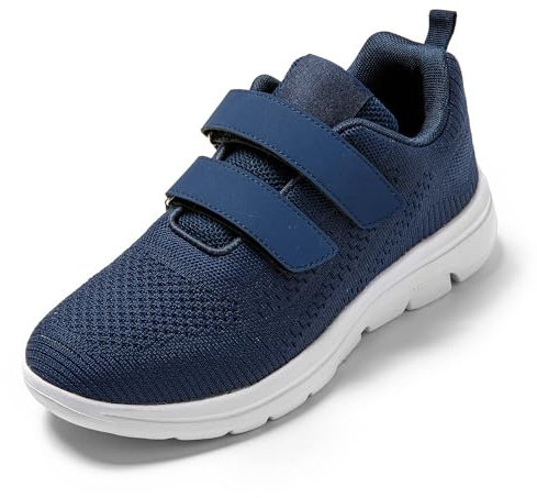 JOMIX Sneaker Damen Sportschuhe Turnschuhe Straßen Laufschuhe Klettverschluss Atmungsaktive Trainers Fitness Gym (A Marine, 38)