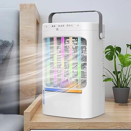 InnovTec Ventilador de aire acondicionado Tres velocidades Cubo de hielo Tanque de agua Gran volumen de niebla Ventilador refrigerado por agua