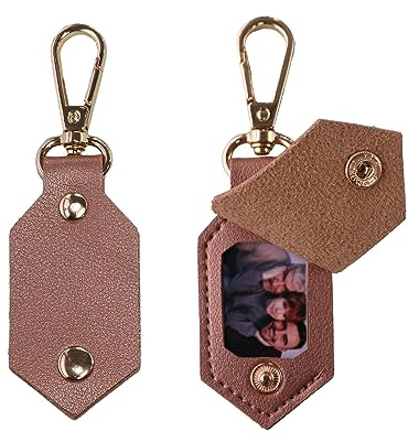 Porte-Clés Photo En Cuir Personnalisés, Porte-Clés Personnalisé Avec Phot, Porte Clef Personnalisables, Idee Cadeau Pour Couple, Homme, Papa, Parrain, Anniversaire