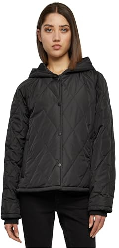 Urban Classics Damen Ladies Oversized Diamond Quilted Hooded Jacket