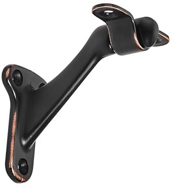 khtumeware Confezione da 6 staffe per corrimano in bronzo lucidato a olio, 7,6 cm, hardware resistente per scale, casa o ufficio, staffe per corrimano vintage