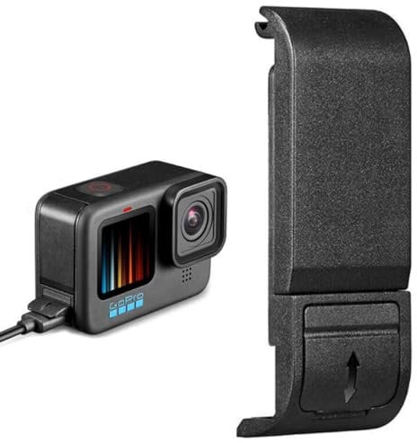 Battery Side Door Cover for GoPro Hero 9 10 11 12 Dust Proof Replacement USB Charging Port Lid Flip Up Go Pro