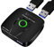 YOUTINGHDAV USB 3.0 Switch, Bidirectional USB Switch 2 PC, 1 in 2 out / 2 in 1 out, USB-Switcher Selector für 2 PC Teilen Maus, Tastatur, Drucker, U-Disk, mit 2 USB 3.0-Kabeln und Wired Remote