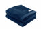 TOM TAILOR Handtuch, 2er Set, 50 x 100 cm, 100% Baumwolle / Frottier, mit Aufhänger und Label mit Logo, COLOR BATH TOWEL Blau (Dark Navy)