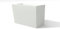 Kloris Fioriera Cassetta rettangolare alta moderna mod. OASI cm 80x30 h 50 Bianco polietilene Made in Italy