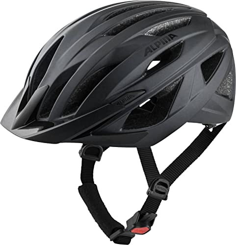 ALPINA Parana - Leichter, Individuell Anpassbarer Touren Fahrradhelm Mit Fliegennetz Für Erwachsene, Black matt, M (55-59 cm)