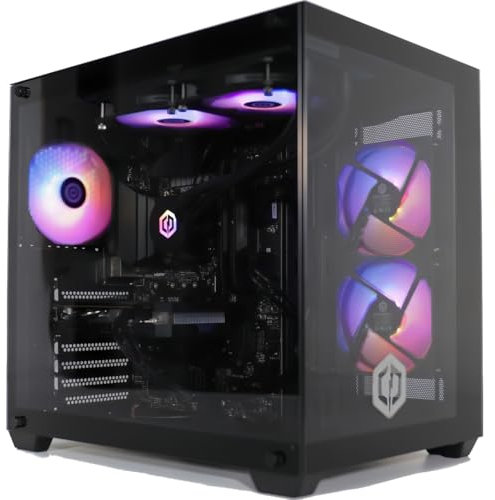 CyberPowerPC Luxe Gaming PC - AMD Ryzen 7 5700X, Nvidia RTX 5070 12GB, 32GB RAM, 1TB NVMe SSD, 650W 80+ PSU, Wi-Fi, Liquid Cooling, Windows 11, Ark RGB
