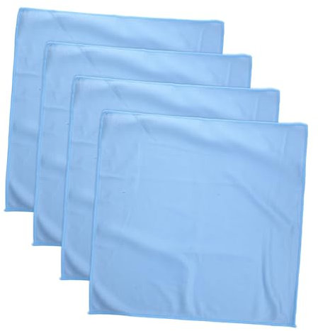HOMOCONO 4 Piezas Paño De Limpieza para Vidrio Trapo De Limpieza Paño De Microfibra para Cristales para Superficies para Cocina y Baño