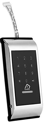 Electronic Lock, Security Door Lock, Digital Touch Keypad Lock, Password Cabinet Coded Locker for Family Office Apartment (Silver)