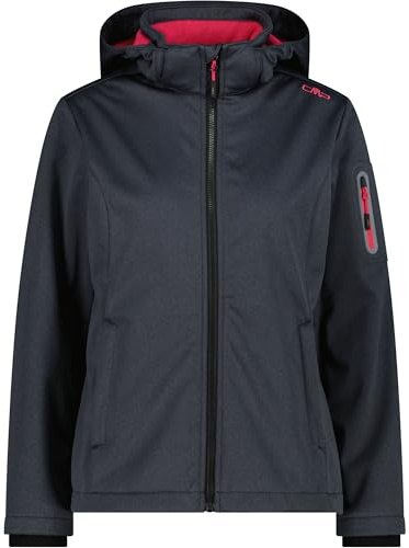 CMP Woman Jacket Zip Hood TITANIO Mel-CARMINIO - 44