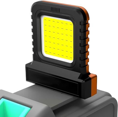 Yplkm Akkubetriebene LED Arbeitsleuchte, 21V Akku LED Flutlicht, Wasserdichte Taschenlampe Für Elektroinstallation Mechaniker Autoreparatur Außenbereich