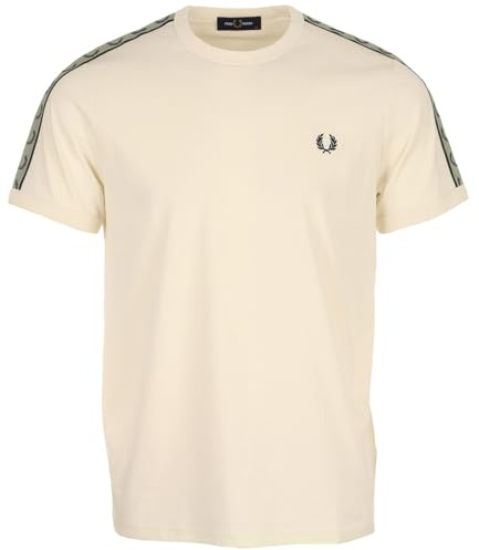 Fred Perry Contrast Tape Ringer, Herren T-Shirt - M