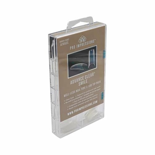 Advance Clear Smile Nail Tips Proimpressions (100 Tips)