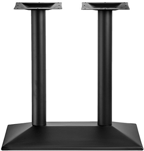 Edelstahlmarkenshop Tischgestell SCHWARZ Modell „München“ in Single und in der Doppelt Variante zur Auswahl (Doppelt)