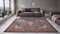 Nouristan Mirkan Orient Teppich – Wohnzimmerteppich Orientalisch Kurzflor Vintage Orientalischer Teppich für Esszimmer, Wohnzimmer, Schlafzimmer – Navy, 160x230cm