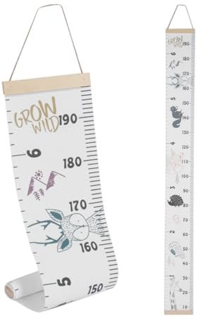 Tnfeeon Wachstumstabelle für Kinder, tragbare Höhenmessung Wachstumstabelle Lineal Ideale Wanddekoration für Kinderzimmer oder Kinderzimmerdekoration(#1)