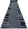 rugsx Antirutsch Teppich Läufer Adagio grau – Moderner Kurzflor für Küche, Flur & Wohnzimmer, Meterware, 133x1000 cm