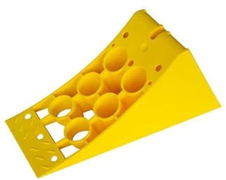 LOKHEN Unterlegkeile anhänger – Gelber Kunststoff, Pkw-Anhänger, EU-Norm DIN 76051-G46, 332 mm TAKLER