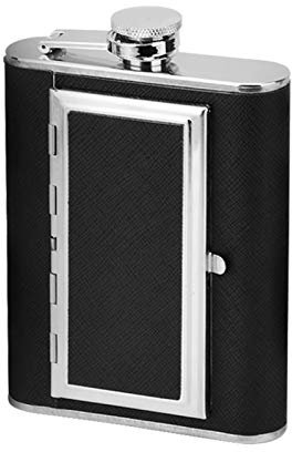 YGLONG Flasque A Alcool 5oz/6oz Cigarette Case Stainless Steel Hip Flask Alcohol Flagon Wine Bottle Travel Drinkware Gifts Hip Flask (Color : 5oz)