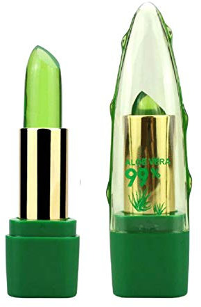 Applyvt Aloe Vera Gelee Lippenstift - Magische Temperatur Farbwechsel Lippenbalsam, Schädsspendendes Lang Anhaltendes Lipgloss - 3,5 g
