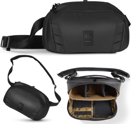 Gomatic Camera Sling Bag - 8L Small DSLR & Mirrorless Camera Bag for Travel & Photography - Quick Access Camera Case with Adjustable Strap, Water-Resistant Sling Camera Bag & Accessories Storage