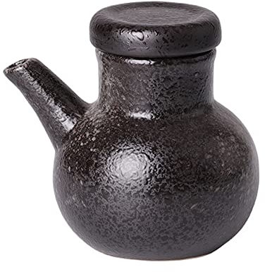 Bouteille Huile Olive et Vinaigre en Céramique, Style Japonais Distributeur de Condiments, Bouteille de Sauce Soja pour la Cuisine, 280ML