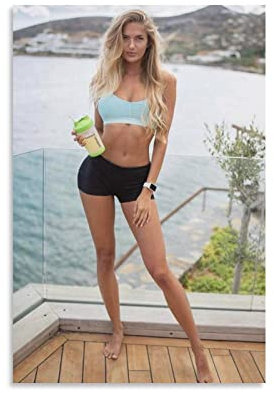 LINBAI Poster von Alica Schmidt, Die deutsche Göttin der Leichtathletik (4)(1) Leinwand-Kunstdrucke, Poster, Foto, Bild, Malerei, Poster, Raumdekoration, 60 x 90 cm