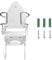 Pvczool Electric Iron Wall Mount Electric Iron and Ironing Board Storage Organiser Shelf with Removable Hooks -2