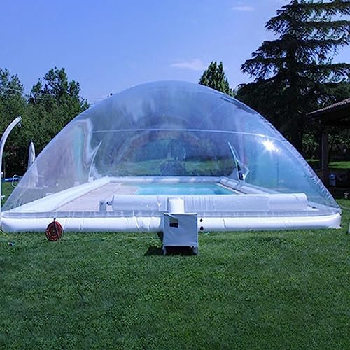 SKVLF Aufblasbare Poolabdeckung, Transparente Luftpolsterabdeckung, Rechteckige PVC-Kuppel, Für Den Außenbereich, Komplett, Transparent, Rechteckig, Aufblasbare Poolabdeckung,9 * 5 * 3M