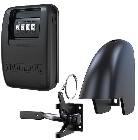 Gate Lock XLB – Secure Keyless Fence Lock and Latch with 2-way Access – Strong Durable System for Theft Prevention and Home Security, Easy Installation on Wood or Vinyl Gates/Fences