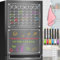 MEKEET 2 Sets of Planning Boards, 15.7 x 11.8 Clear Acrylic Magnetic Whiteboard for Fridge with 6 Colour Markers and Eraser Towel for Meals, Memos Reusable Planner Whiteboard Calendar