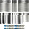 TRUEIN 52 Pcs Jigsaw Blades, High Carbon Steel Jigsaw Blades Set for Wood and Metal Cutting, Straight and Fast Cuts T-Shank Jig Saw Blade Set Compatible with Bosch, Dewalt, Makita, Milwaukee etc
