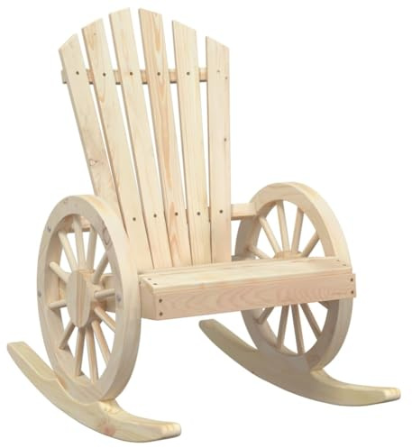 vidaXL Adirondack-Schaukelstuhl Massivholz Tanne