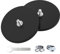 Magnetpro - Set di 2 magneti potenti gommati antiscivolo, antigraffio e anticorrosione, potenza di colla superiore a 55 kg, con filettatura esterna in acciaio inox 1/4-20 e dado
