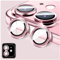 LucBuy Protezione per Obiettivo Della Fotocamera per iPhone 12/iPhone 12 Mini, Protezione per Schermo in vetro Temperato HD per Fotocamera, Anelli Metallici ad Allineamento Automatico