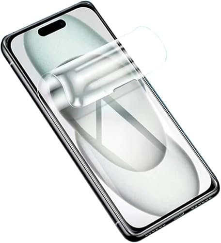 LXEEOLX [2 Pack High Definition Hydrogel Screen Protector for iPhone 16 Plus 5G, Upgraded High Sensitivity Non-breakable Flexible TPU Screen Protector [Anti-scratch](No Tempered Glass)