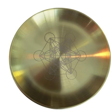 Kupfer-Opferplatte | Altar-Servierplatte Hexen-Kerzenständer | Edelstahlplatte für Altar, Gebete, Zeremonien, Yoga, Dekorationen