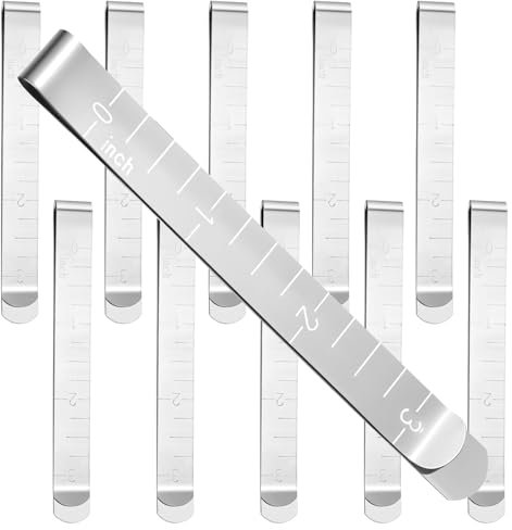 10 Stück Stoffklammern Zum Nähen Nähklammern Stoffklammern Edelstahl Stoffklammern Nähen Clips Metall Nähen Hem Clip Klammern Nähen Für Quiltzubehör Marker Nähzubehör 10.7 × 1.2 Cm