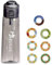 Botella de agua de aire con cápsulas de sabor perfumado, juego de iniciación de 650 ml, botellas sin BPA con 7 cápsulas de frutas perfumadas con 0 calorías de azúcar, taza de agua con popote