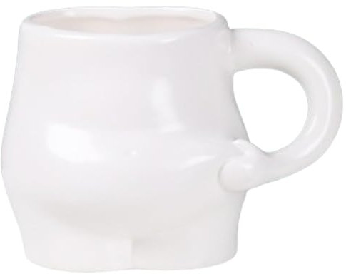 Jolie tasse à ventre gras, tasse à café drôle potelée avec poignée sur le bras, nouveauté de table faite à la main avec photo, tasse mignonne de 320 ml, cadeau de fête des mères, cadeau pour