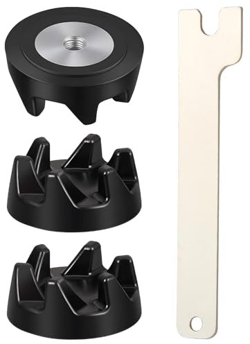 3 Pcs Blender Coupler Replacement Parts Compatible with KitchenAid 9704230 WP9704230VP KSB52 KSB5 5KSB52 5KSB5 Gear Clutch Blender Coffee Machine Blade Rubber Coupler with Removal Tool Spanner