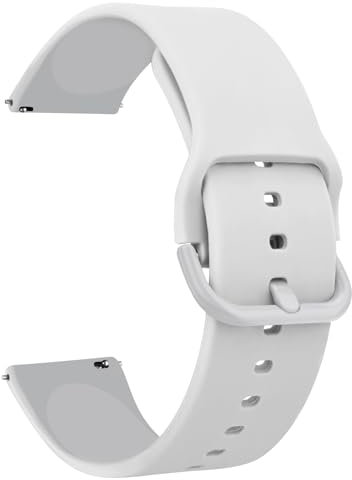 ZGCE Correa para Amazfit GTR 3/3 Pro/GTR 2 / 2e / GTR 47mm, 22mm Correa de Silicona para Amazfit Stratos 2/3 / Cheetah Pro, Blanco