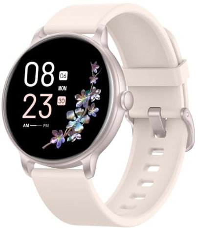 Reloj Inteligente Hombre Mujer, 1.43'' Smartwatch con Llamadas Bluetooth, 130+ Modo Deportivos Pulsera Actividad con Pulsómetro/Monitor de Sueño, Impermeable IP68 Smart Watch para Android/iOS