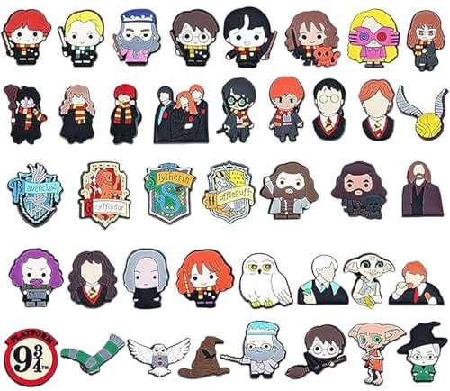 Crocs Anstecker, 40 Stück Anime Charms Schuhdekorations Charms Süßes Schuhe Zubehör, für Schuhe DIY Halloween Deko Weihnachten Deko