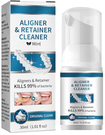 Serum di Schiuma per la Rimozione di Macchie Dentali,Retainer Fresh Pastiglie Detergenti,Pulizia bite, Pulizia DentiereE