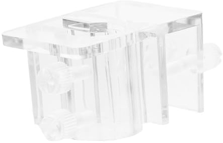 Supvox Verstellbare Acryl Halterung für Aquarienwerkzeuge mit Befestigungsklemme für Wasserrohr und Kabel Fester Halt Minimalistisches Design für Aquarium Setup