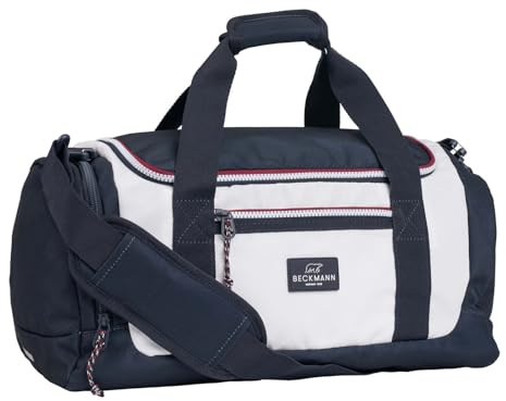 BECKMANN Sporttasche Sport Duffelbag Navy White dunkelblau