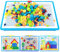 Moonlove 296 pcs Jigsaw Puzzle Mix Colour Mushroom Nails Pegboard Educational Building Blocks Bricks Creative DIY Mosaic Toys Birthday for Kids